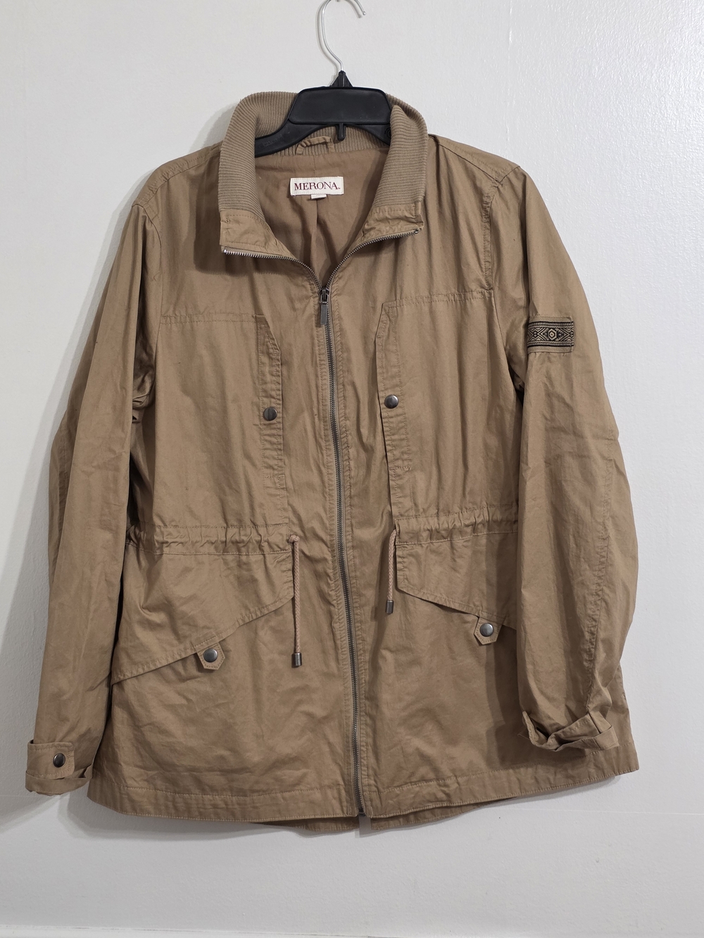 Merona Lightweight Tan Utility Jacket